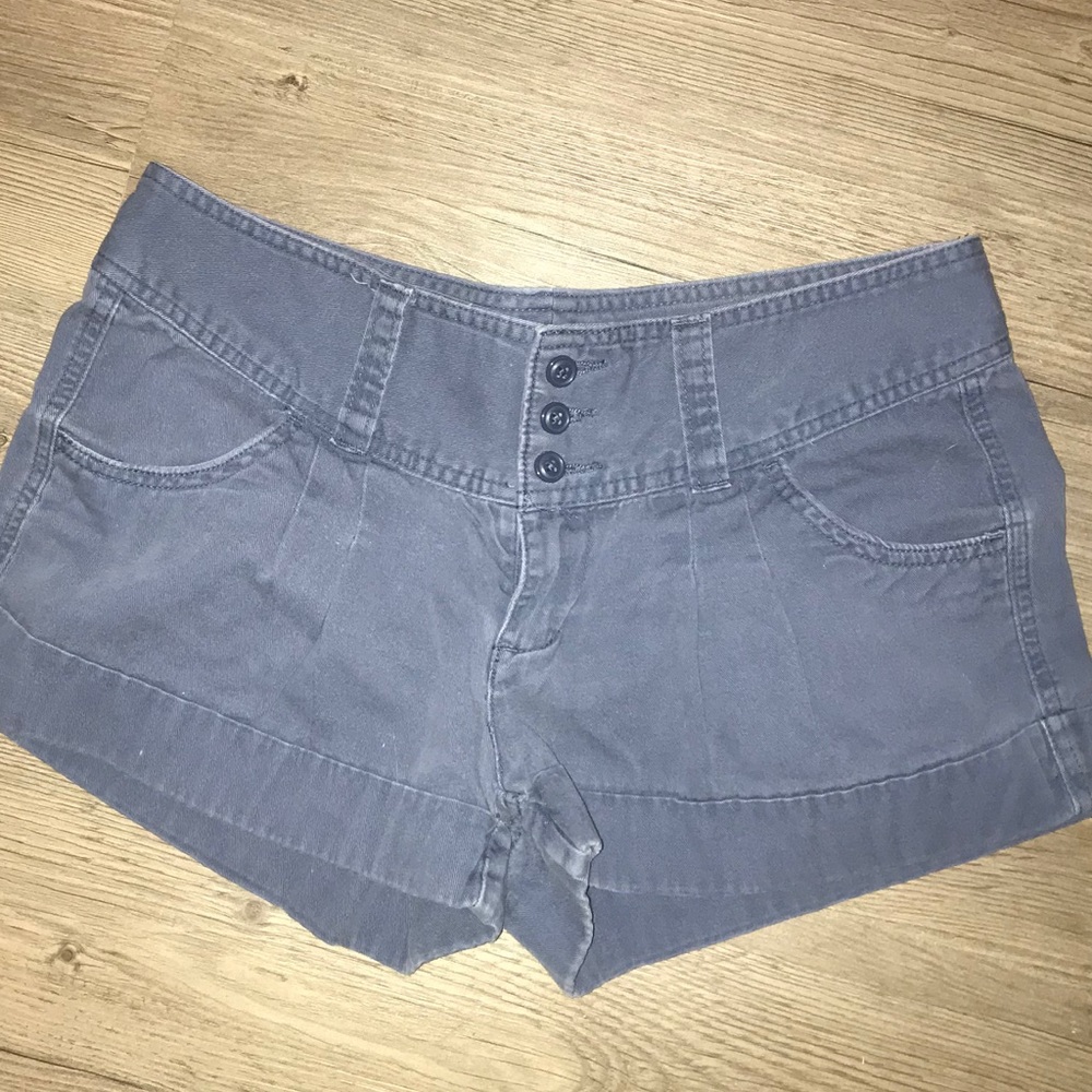 Express Pleated Navy Shorts Women